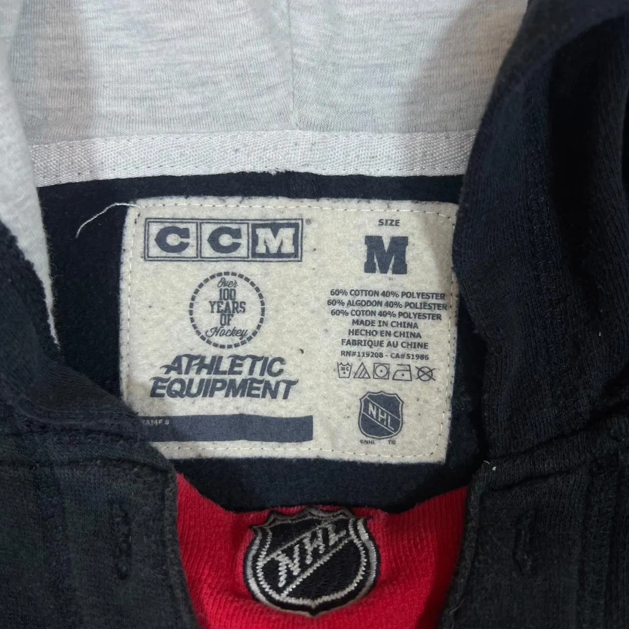 CCM NHL OTTAWA SENATORS Ice Hockey Embroidered Logo Pullover Hoodie