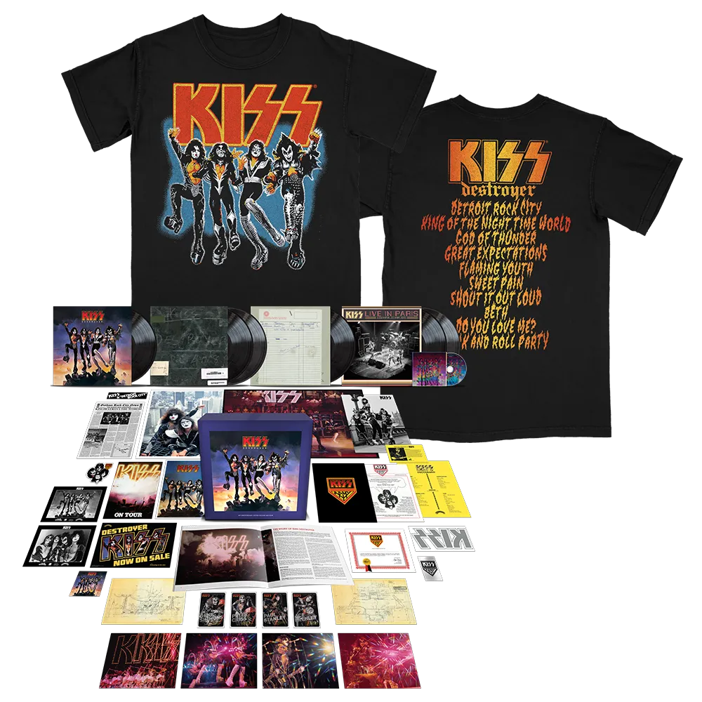 Destroyer 45th Anniversary 6LP Super Deluxe 180-gram Black LP (Limited-Edition)   Destroyer Track List T-Shirt