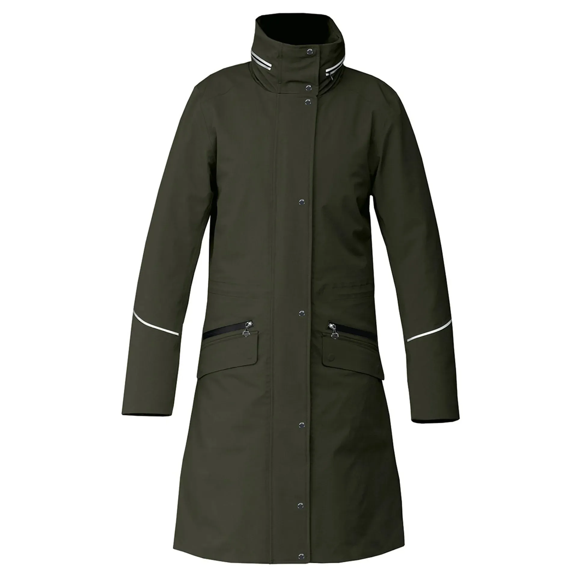 Equetech Utopia Long Waterproof Riding Coat Khaki