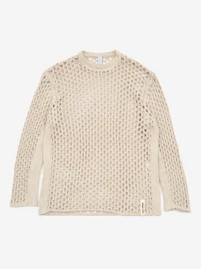 Magic Castles Net Knit Crew - Ecru