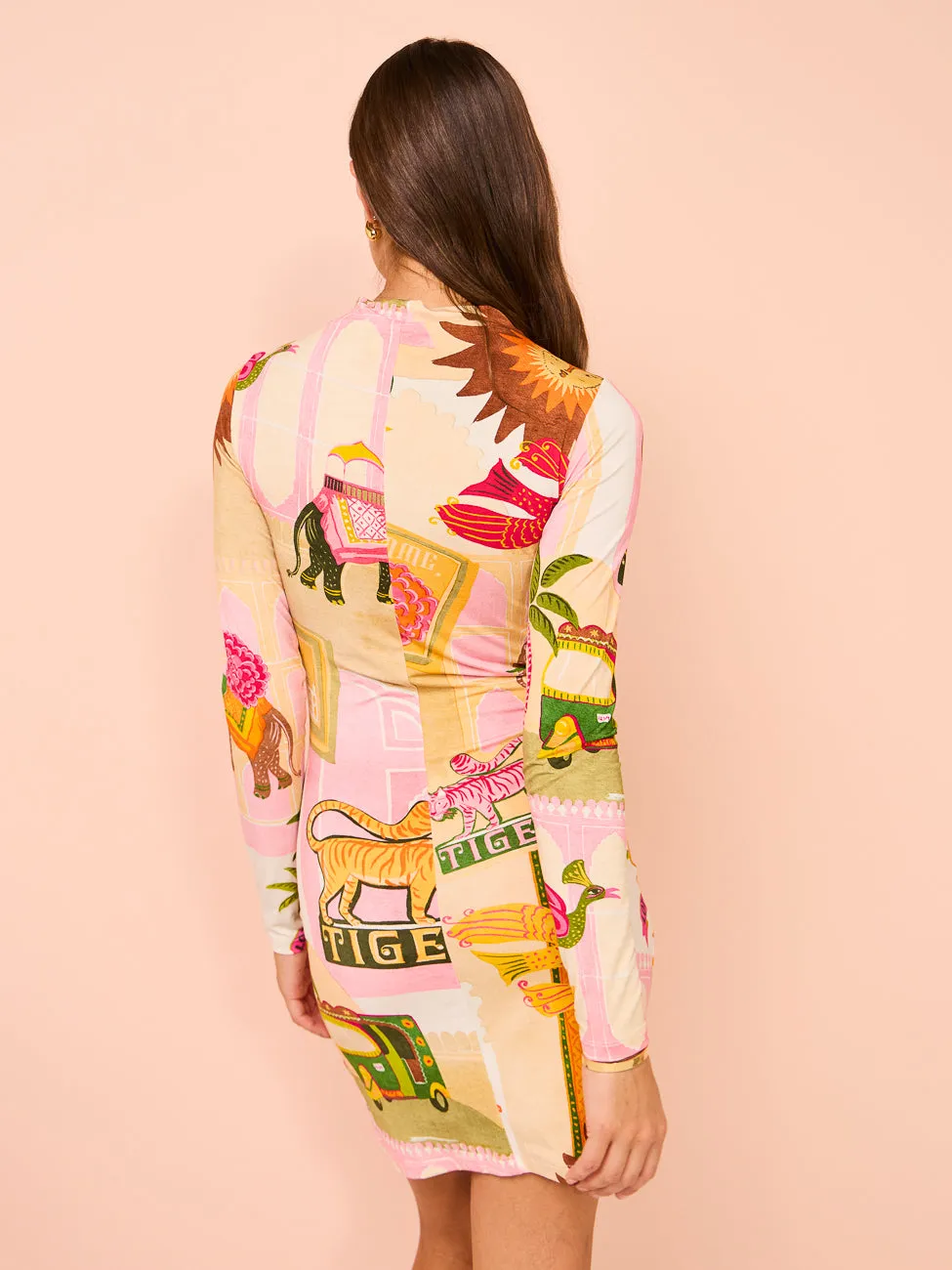 Roame Goldie Mini Dress in Pink City